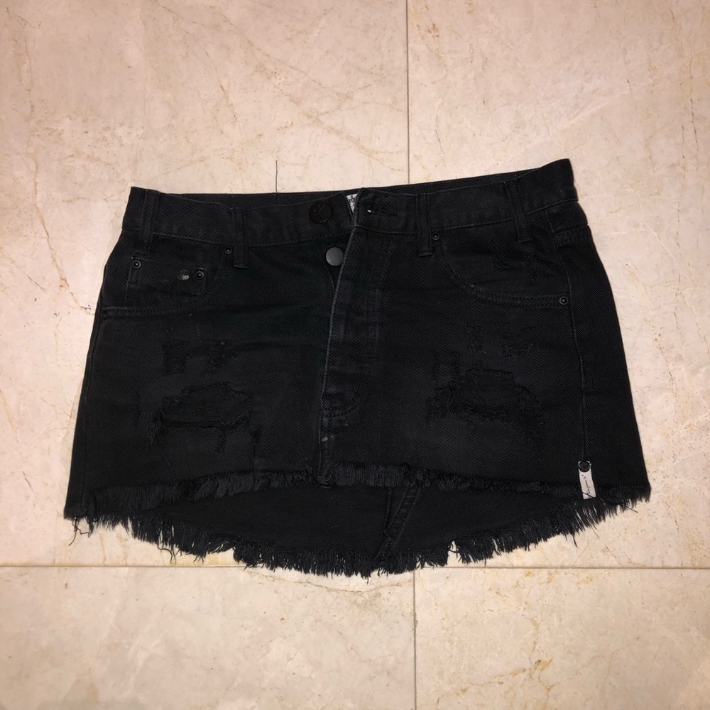One Teaspoon black skirt size 27
